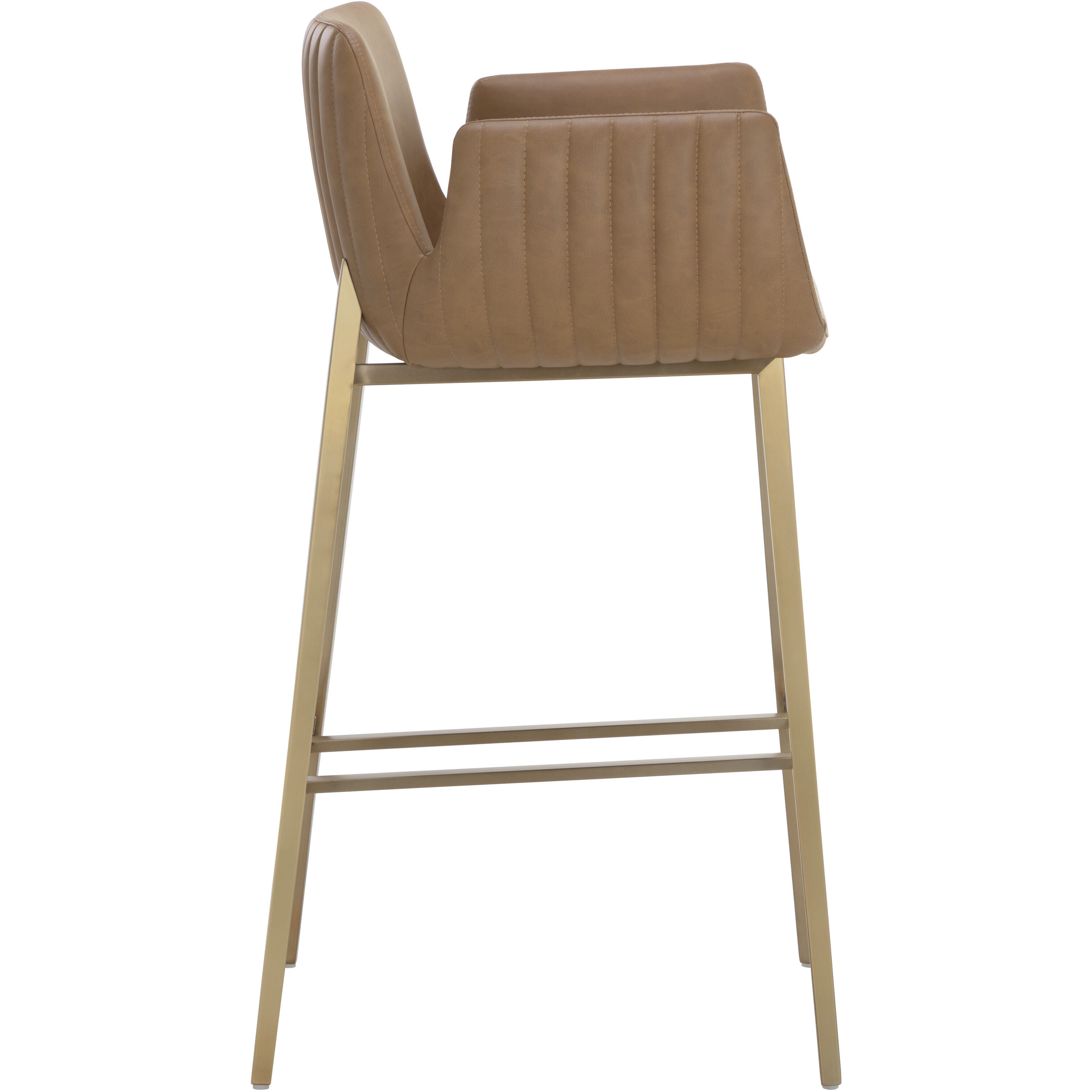 Lucano 40 inch Milliken Cognac Barstool